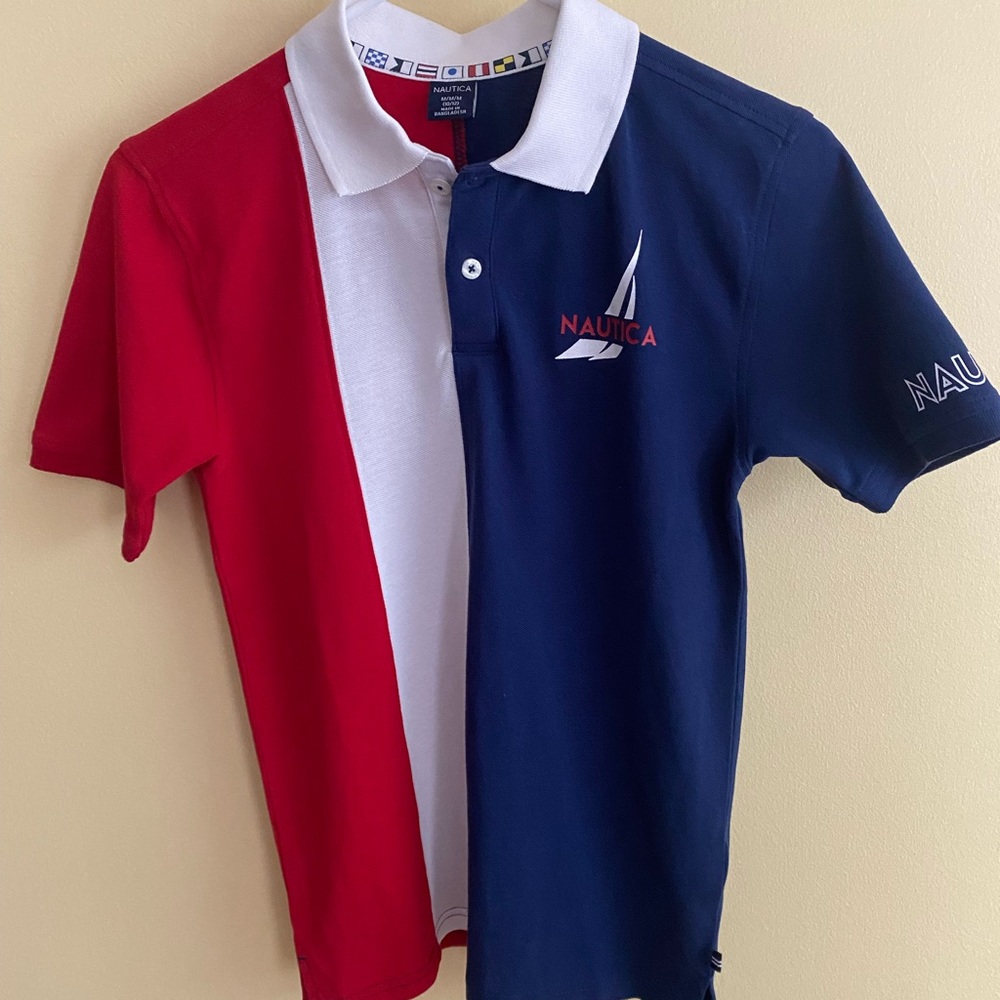NWOT BUNDLE 2 Nautica Boys Navy/Red Polo Shirts  Classic Design PRICED FOR BOTH - Picture 11 of 14